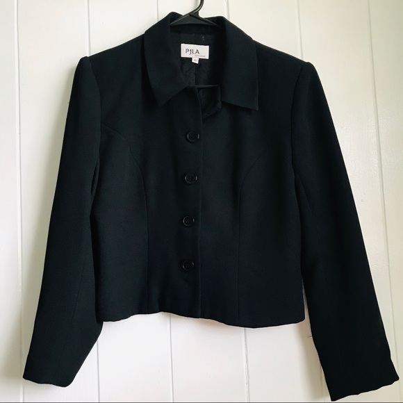 PJLA Jackets & Blazers - PJLA • Cropped Black Blazer